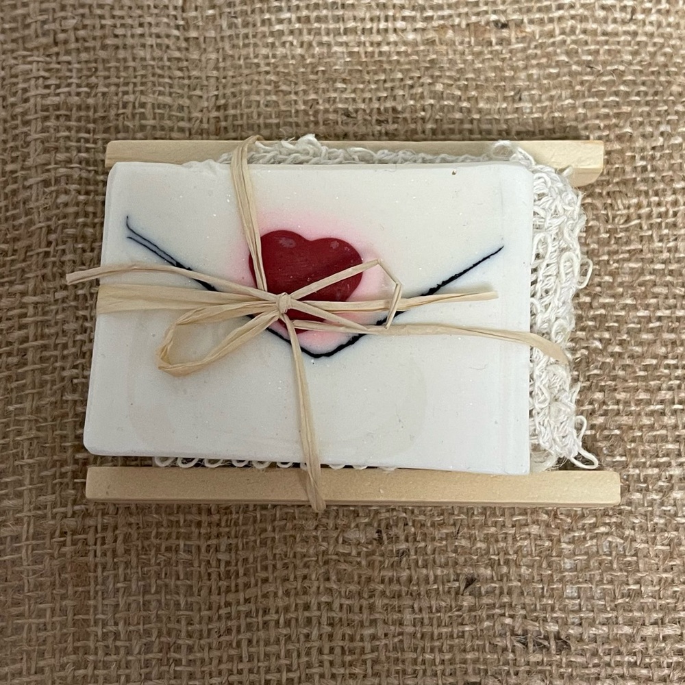 Handmade Sevda Love Letter Goat Milk Artisan   Soap Gift Set